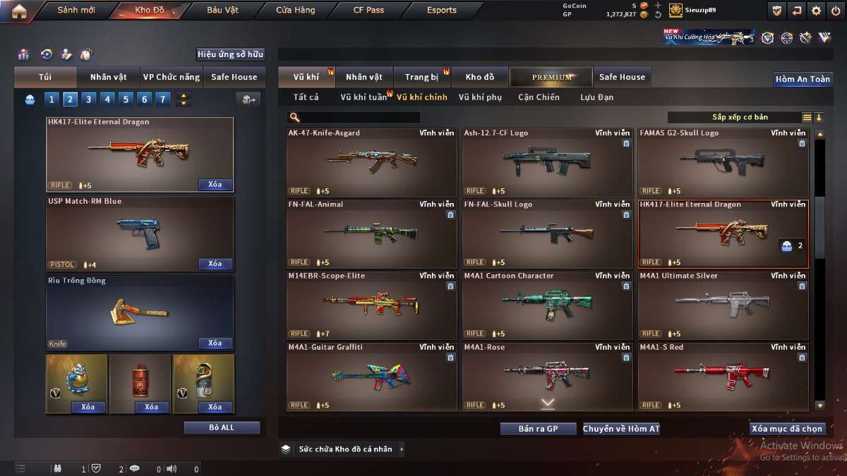shop acc cf uy tin gia re